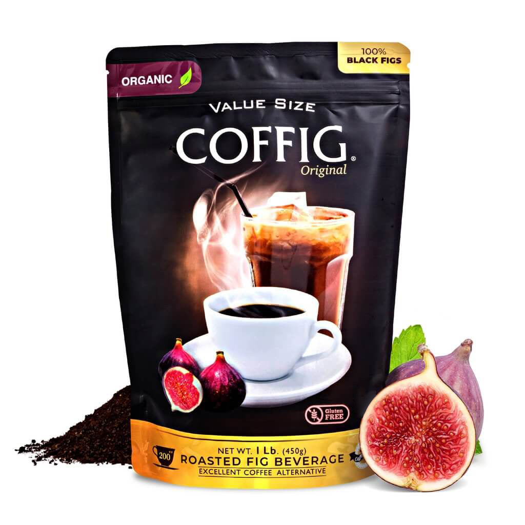BUNDLE ORGANIC ROASTED FIG - COFFIG ORIGINAL LARGE BAGS 3-PACK SET