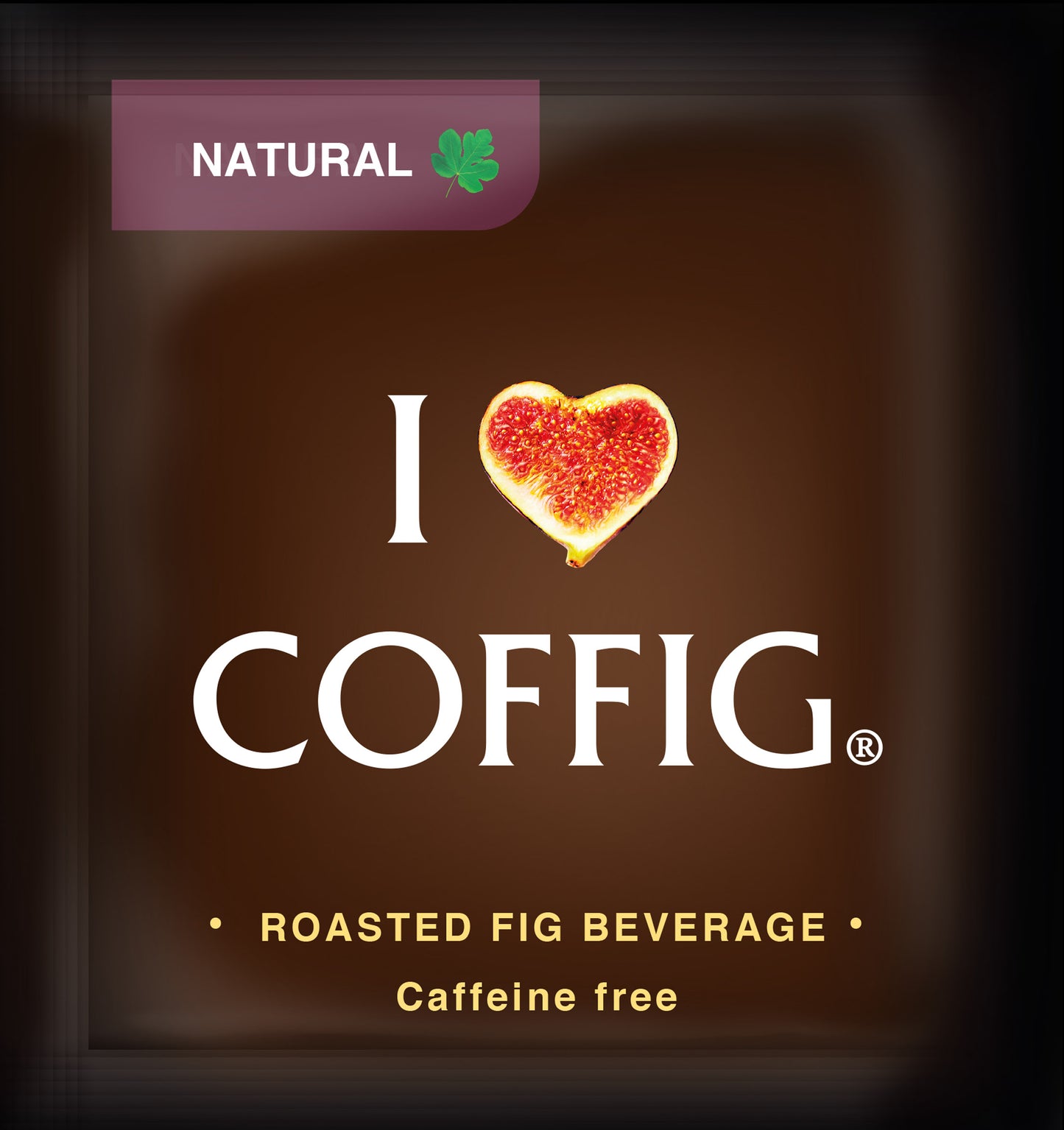 ORGANIC ROASTED FIG 4-Bundle Set of Coffig Original Cartons / Boxes (Roasted Black Figs Powder Sachets)
