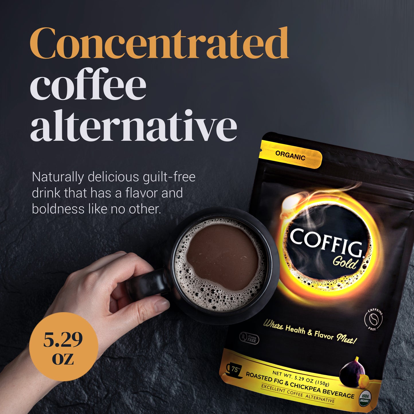CHICKPEA / GARBANZO ROASTED ORGANIC FIG & CHICKPEA - COFFIG GOLD 5.29 oz