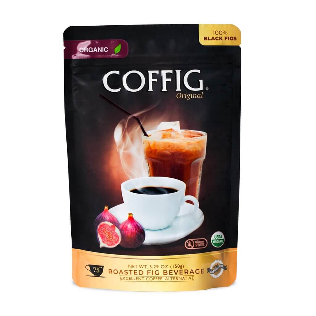 FIG ORGANIC ROASTED FIG DRINK - COFFIG ORIGINAL 5.29 oz (100% Roasted Black Figs Powder)