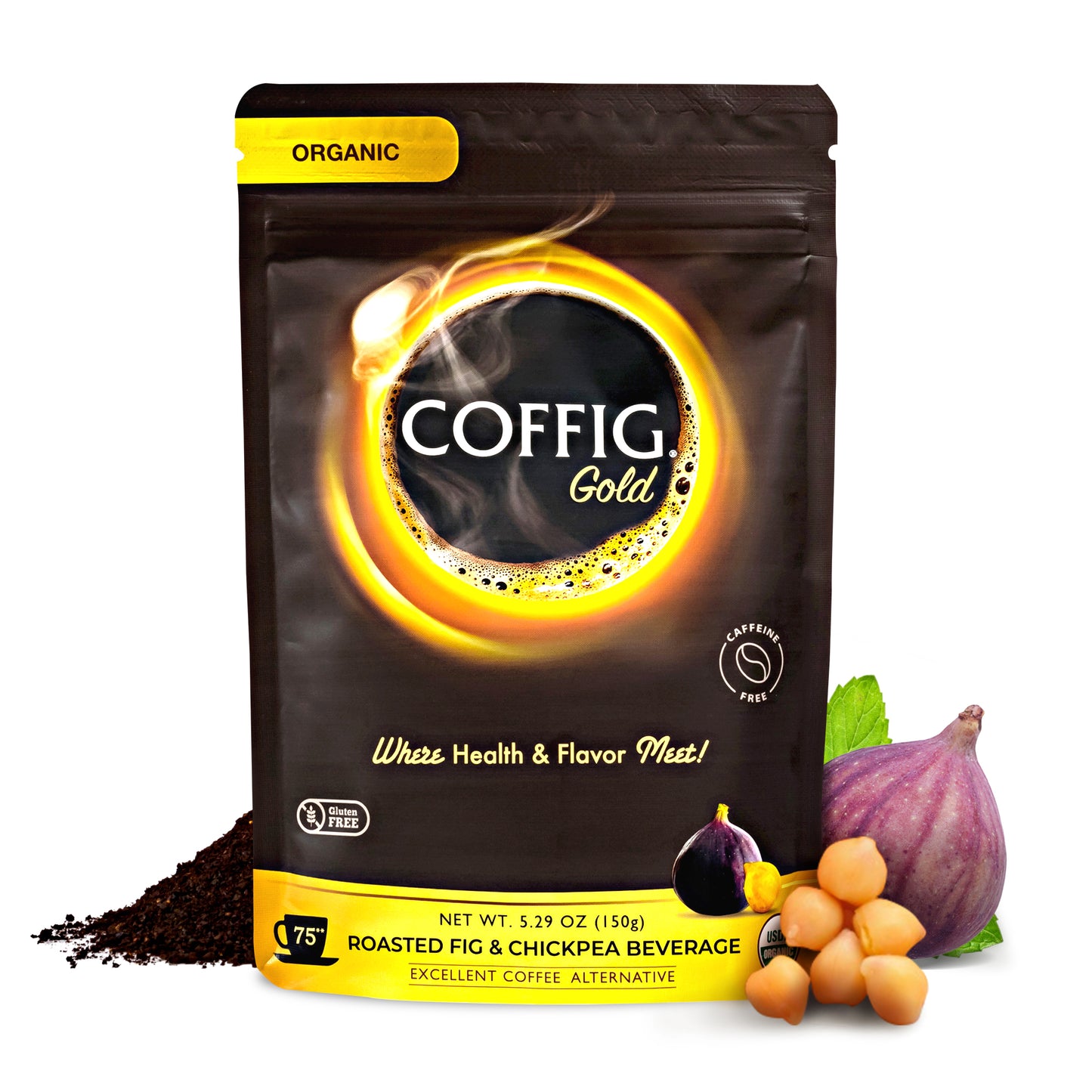 CHICKPEA / GARBANZO ROASTED ORGANIC FIG & CHICKPEA - COFFIG GOLD 5.29 oz