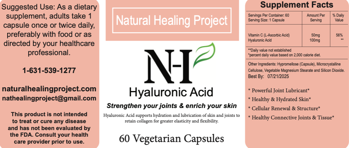 HYALURONIC ACID - 60 Vegan Capsules (1 Month Supply)